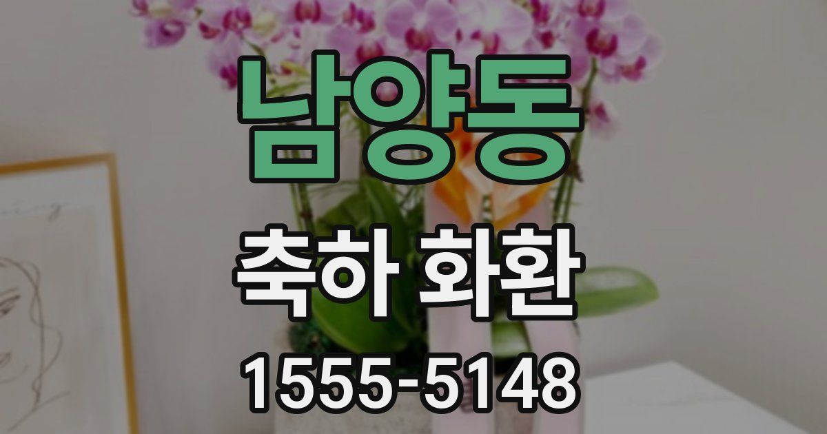 남양동 축하 화환