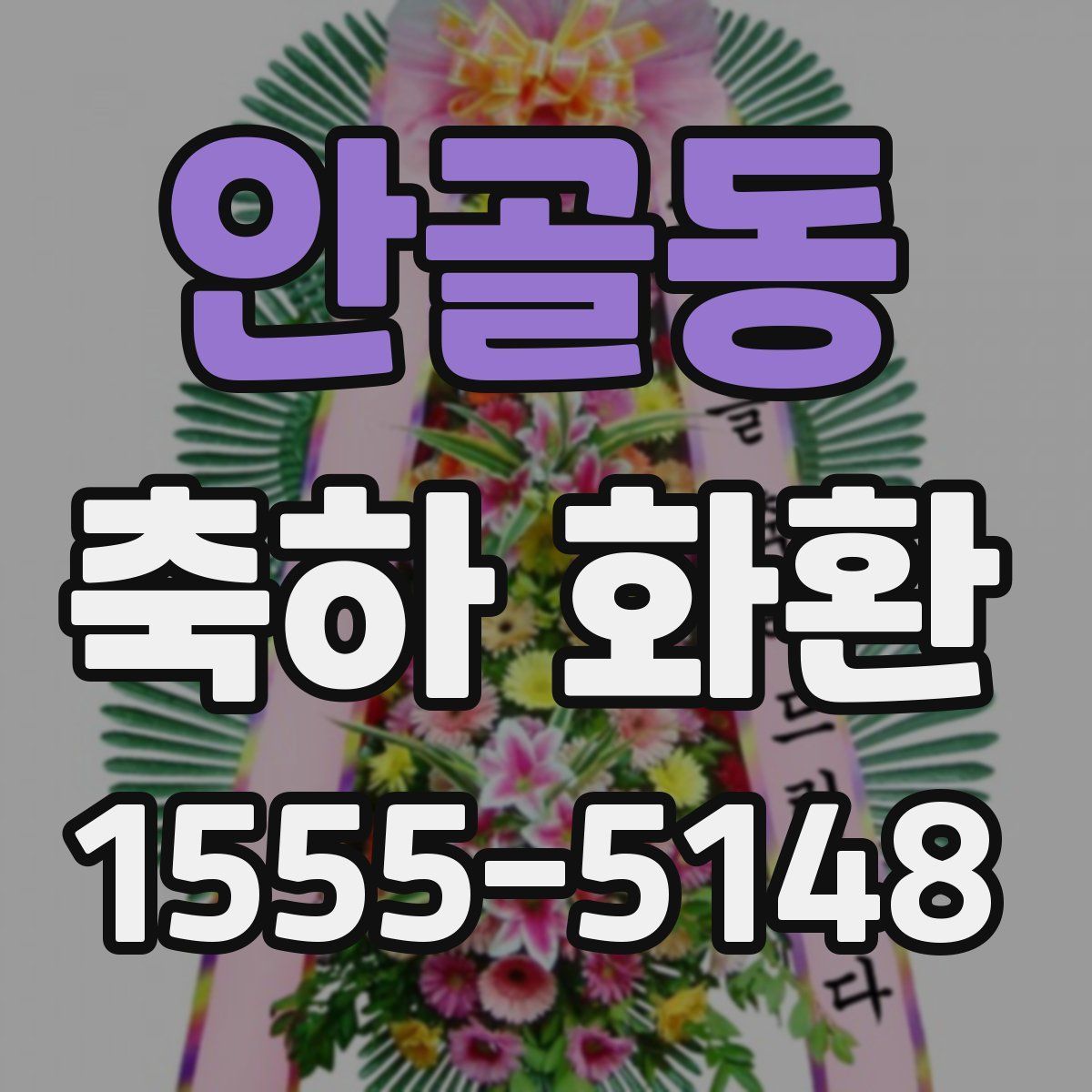 안골동 축하 화환