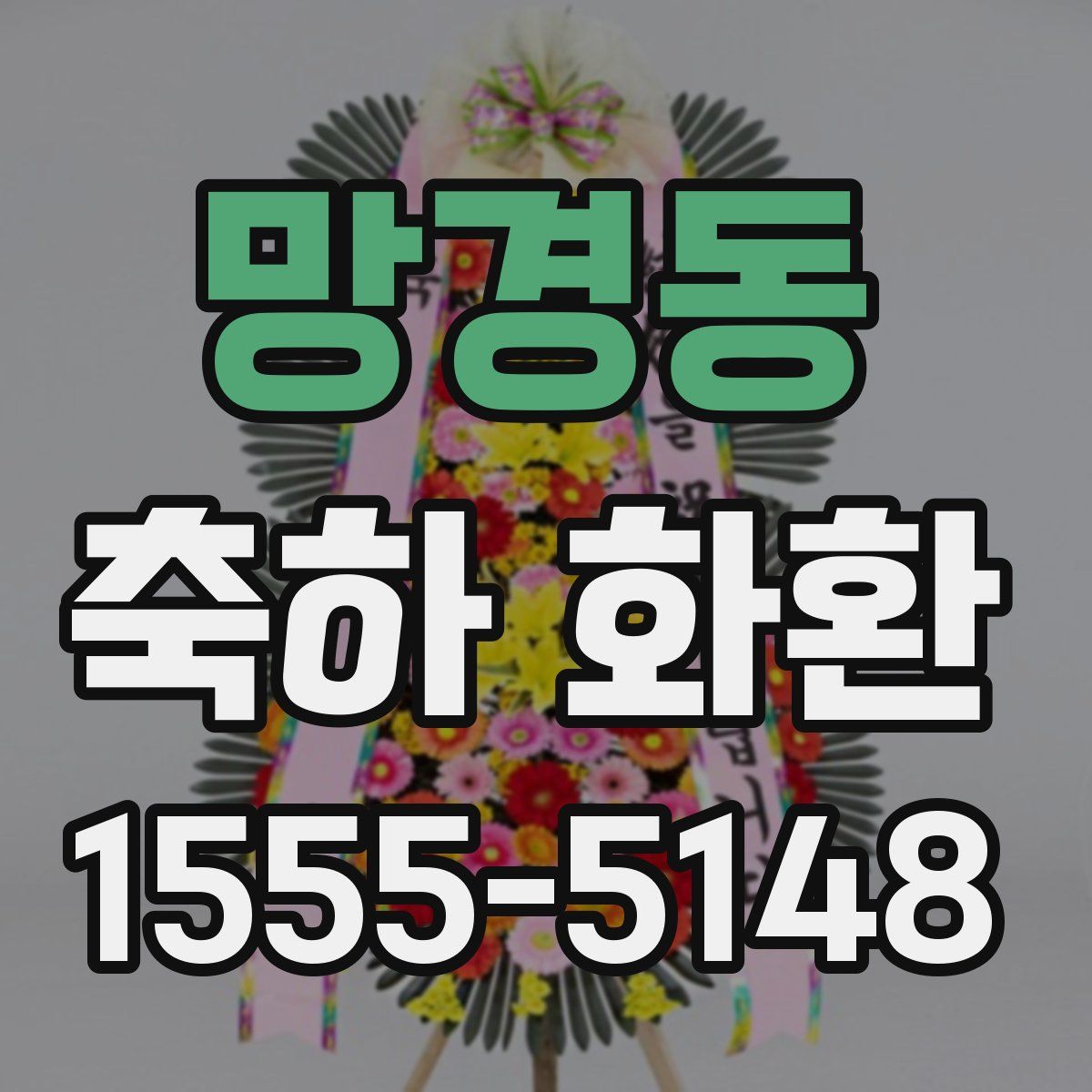 망경동 축하 화환