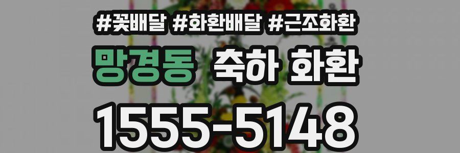 망경동 축하 화환