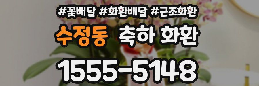 수정동 축하 화환