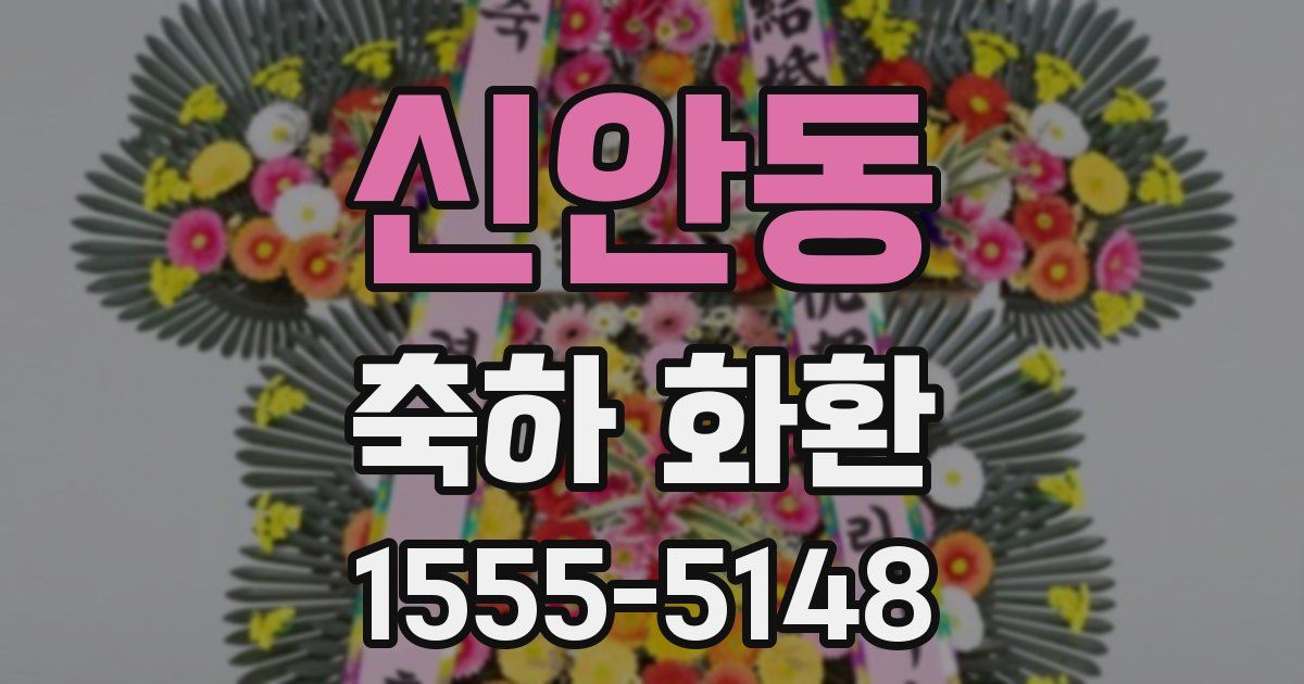 신안동 축하 화환