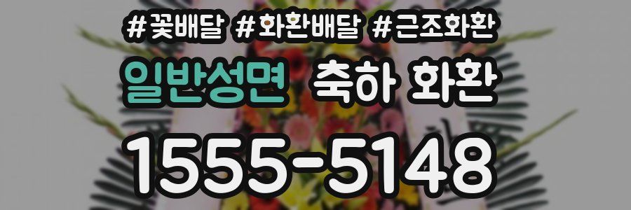일반성면 축하 화환