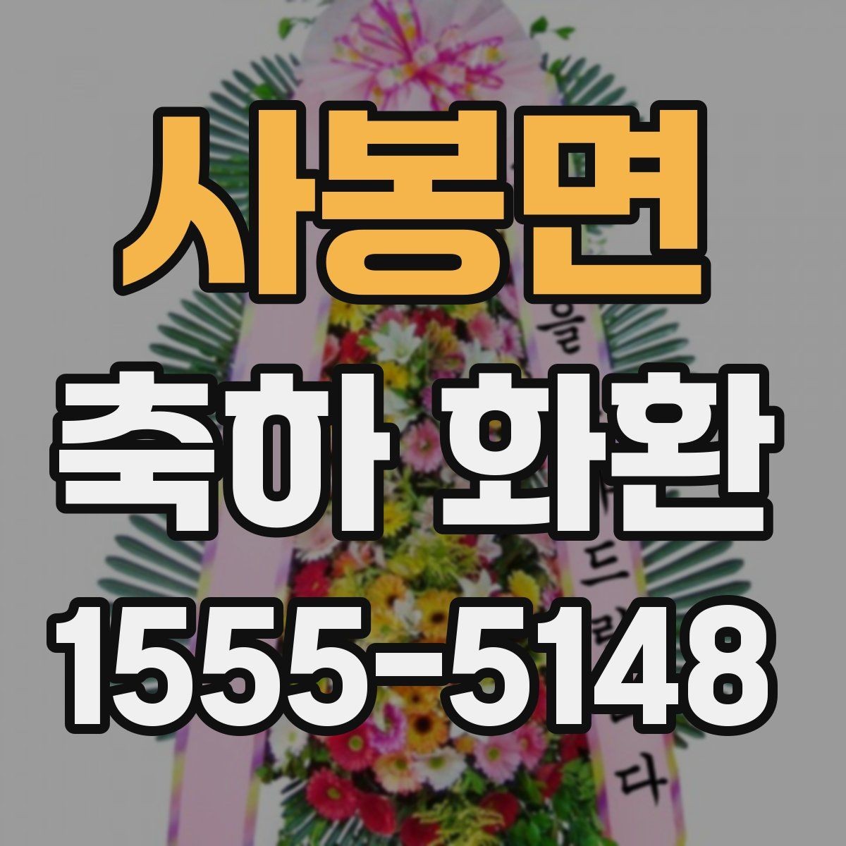 사봉면 축하 화환 기본 구성과 추가 옵션 비교
