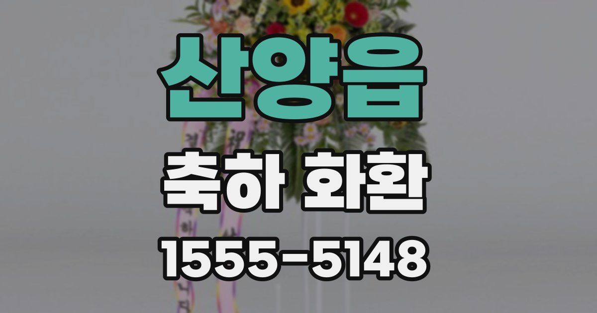 산양읍 축하 화환