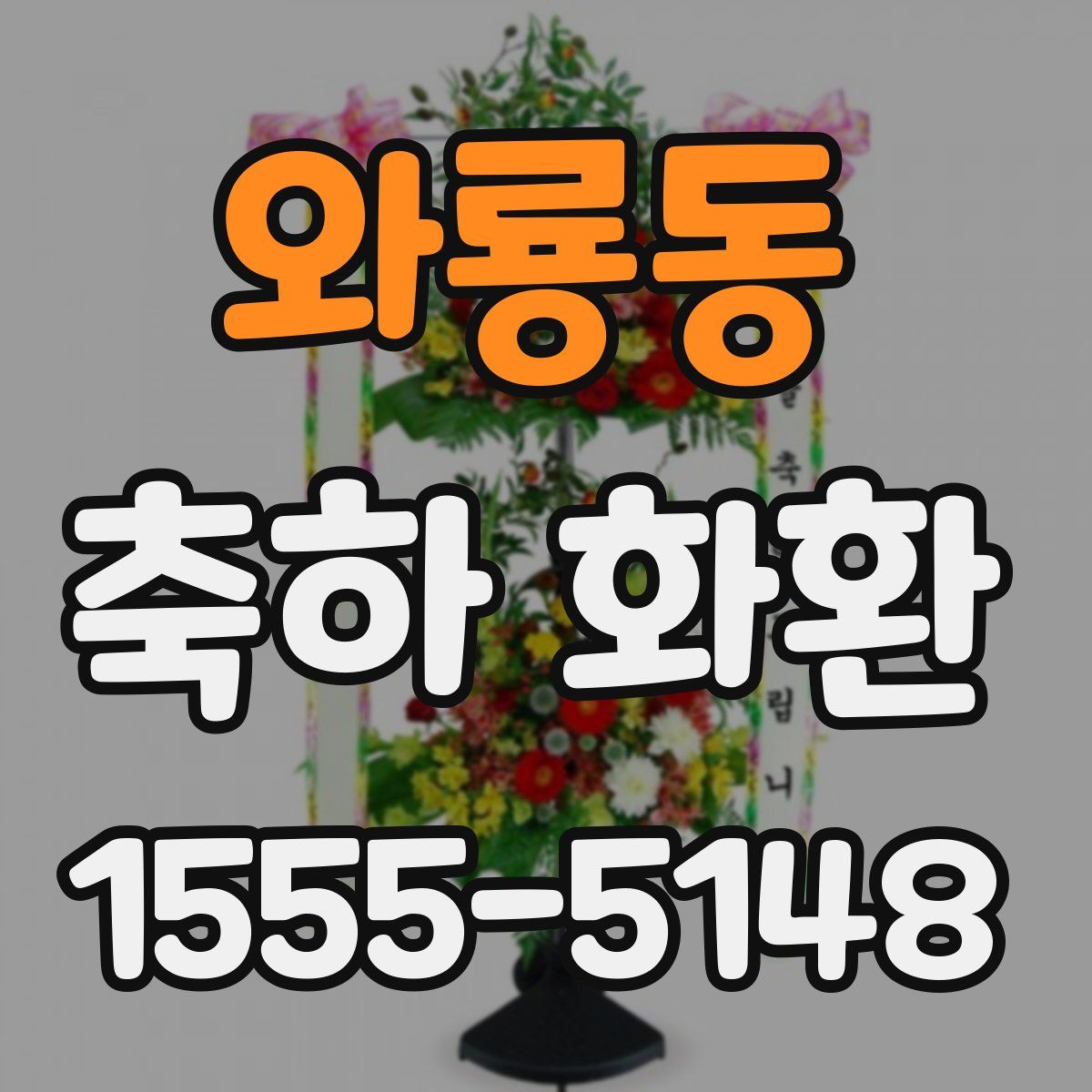 와룡동 축하 화환