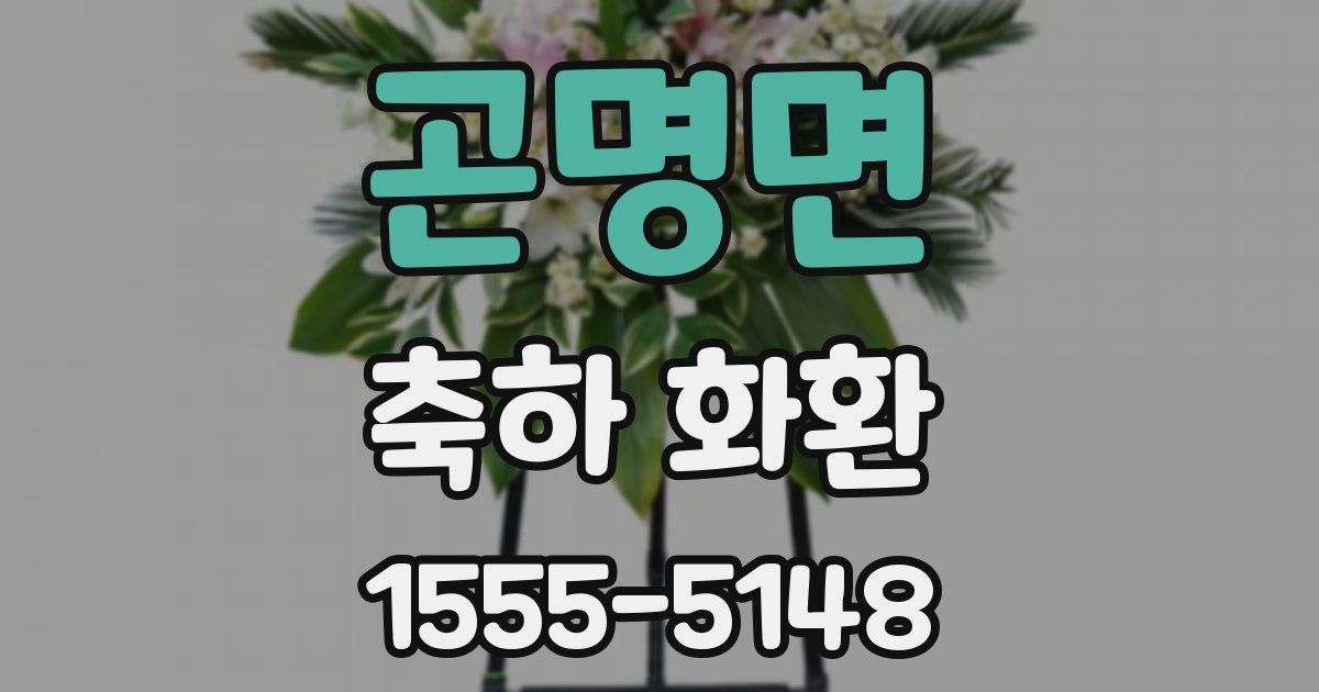 곤명면 축하 화환