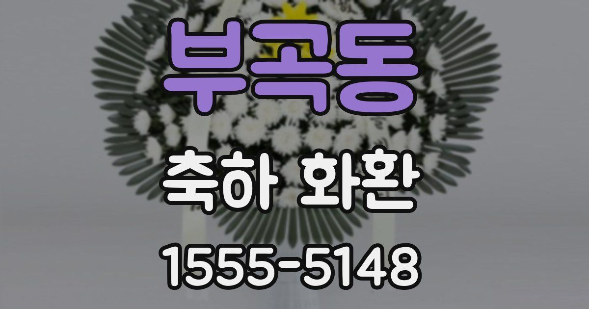 부곡동 축하 화환