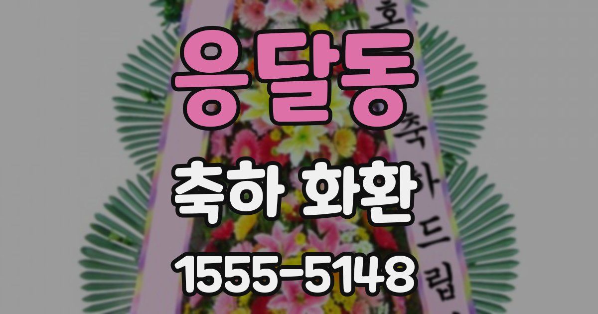 응달동 축하 화환