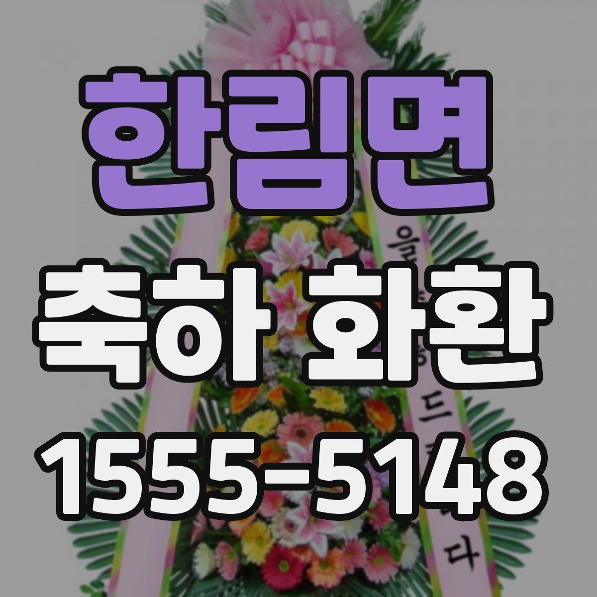 한림면 축하 화환 크기와 문구 조합 선택법