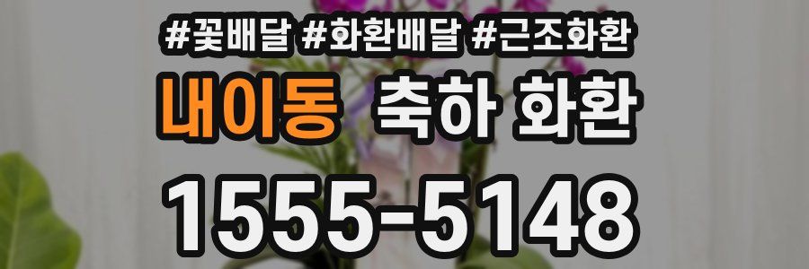 내이동 축하 화환
