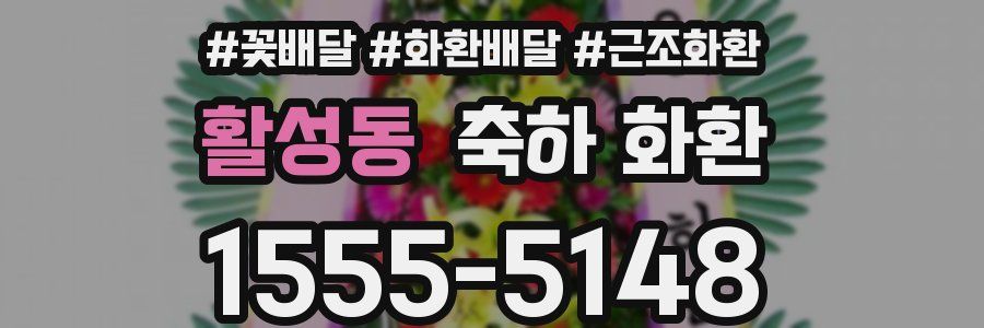 활성동 축하 화환