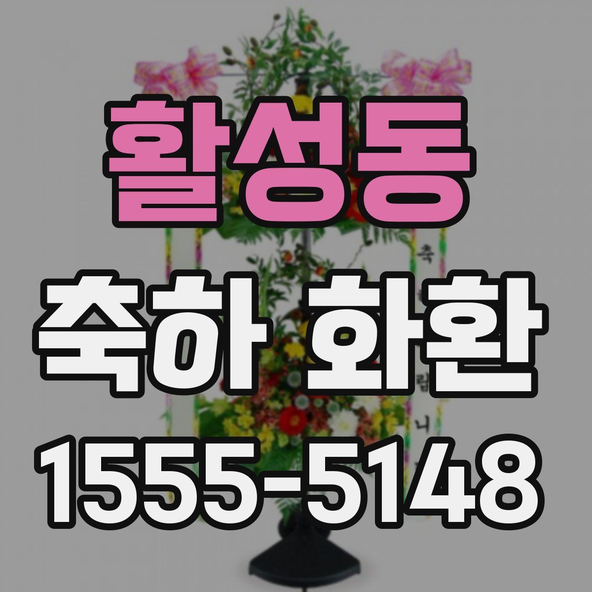 활성동 축하 화환