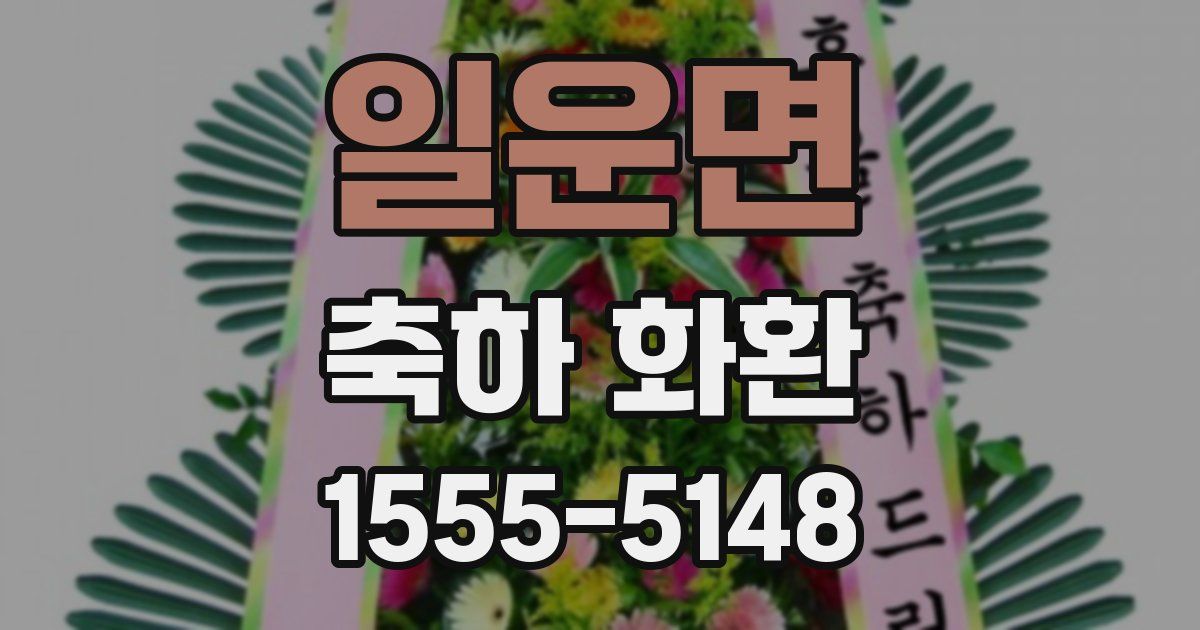 일운면 축하 화환