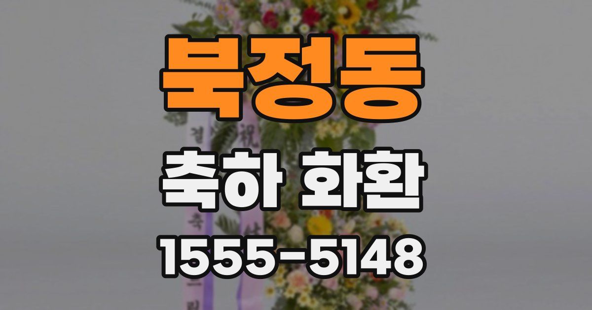 북정동 축하 화환