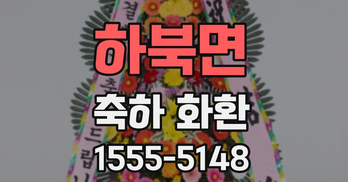 하북면 축하 화환