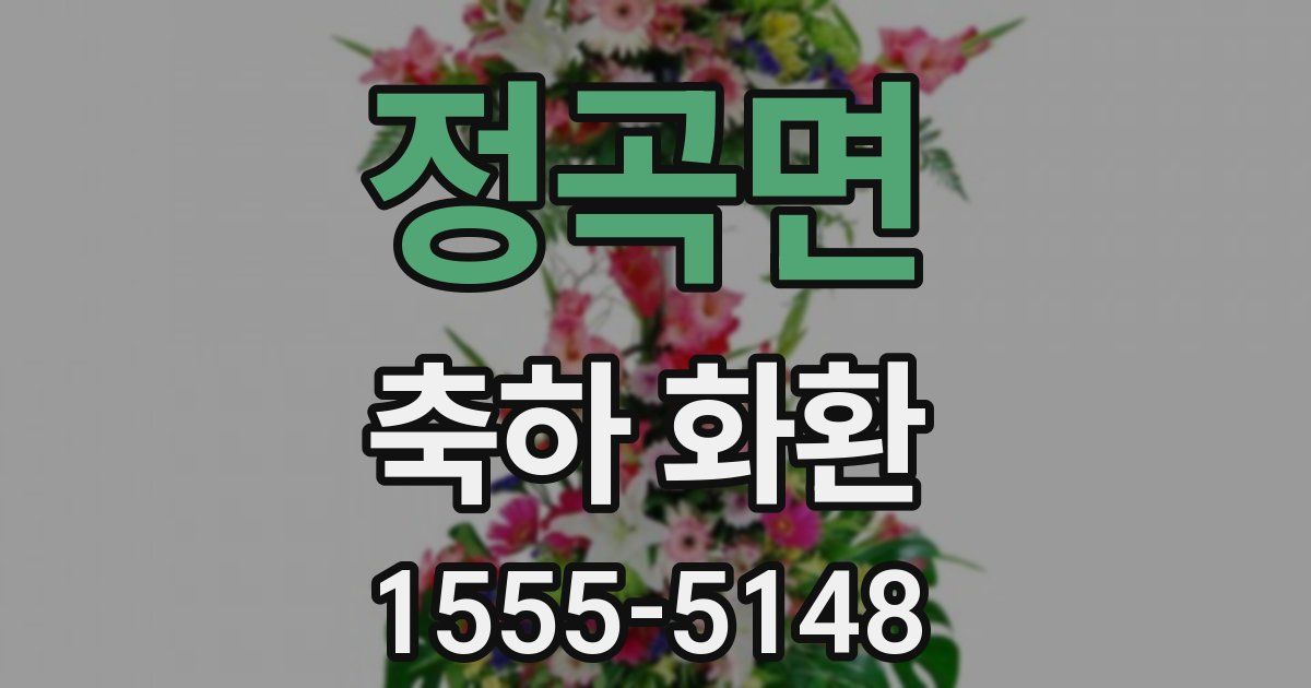 정곡면 축하 화환