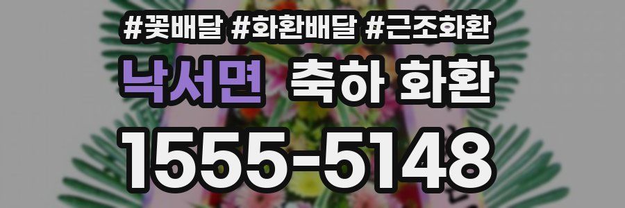 낙서면 축하 화환