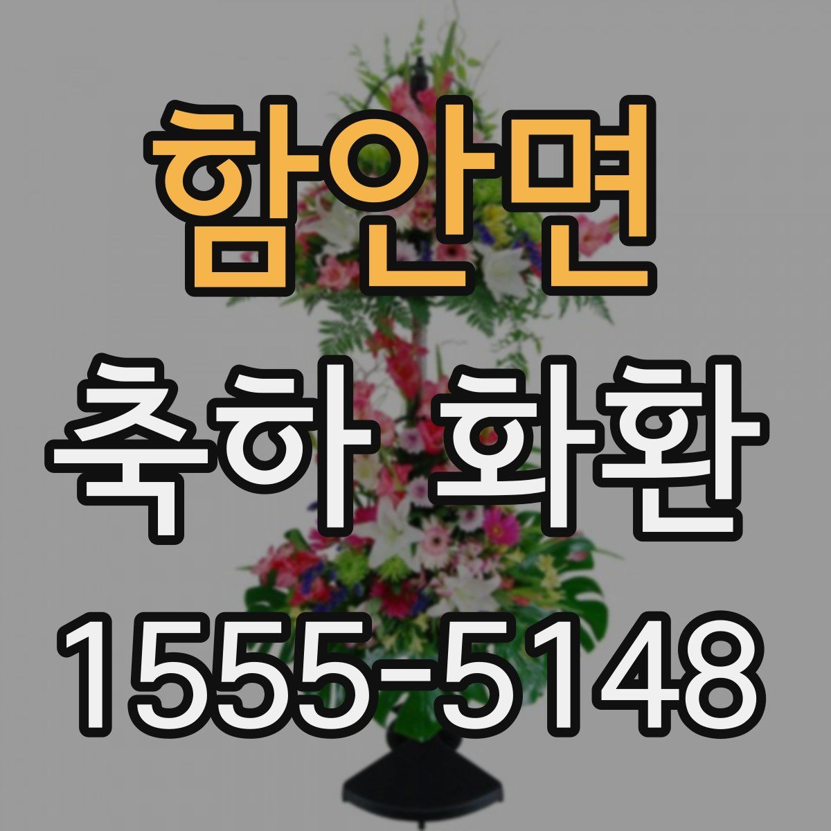 함안면 축하 화환