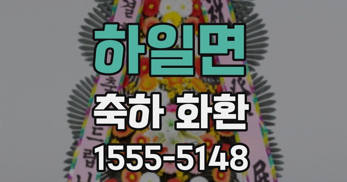 하일면 축하 화환