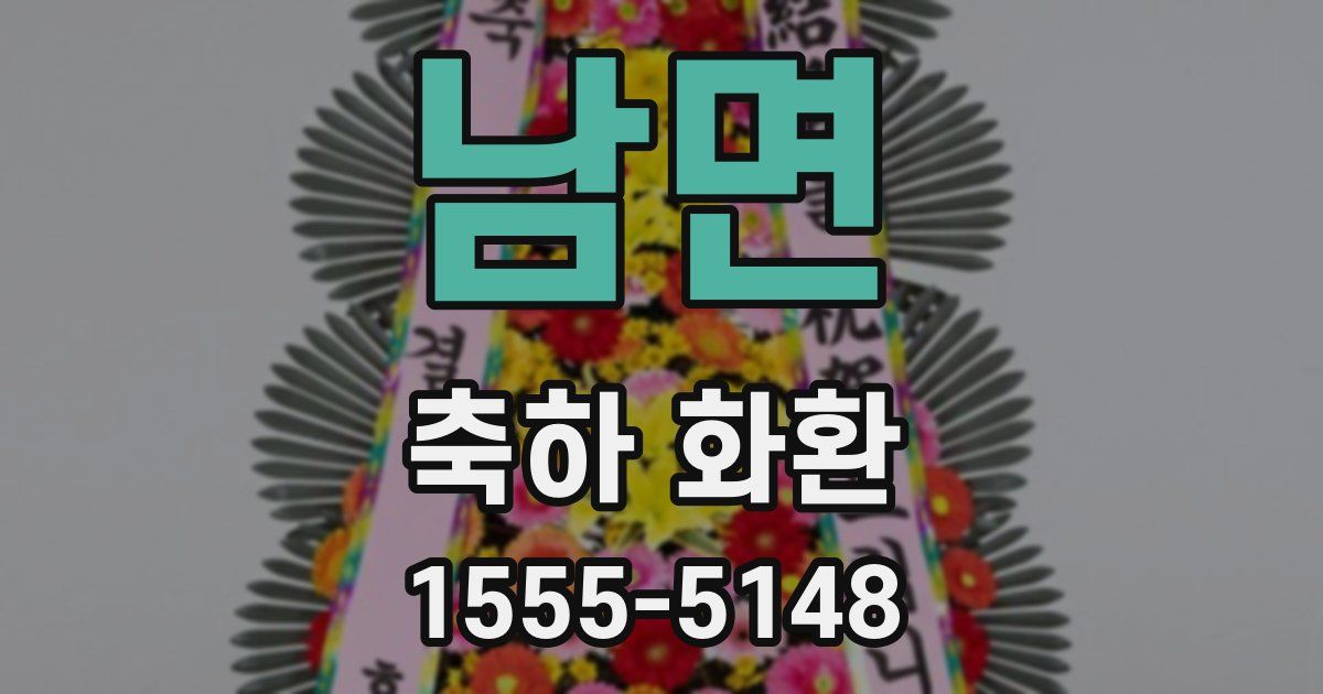남면 축하 화환