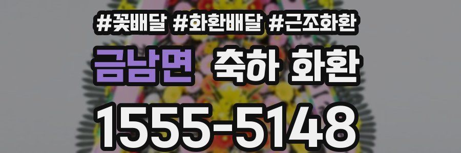 금남면 축하 화환