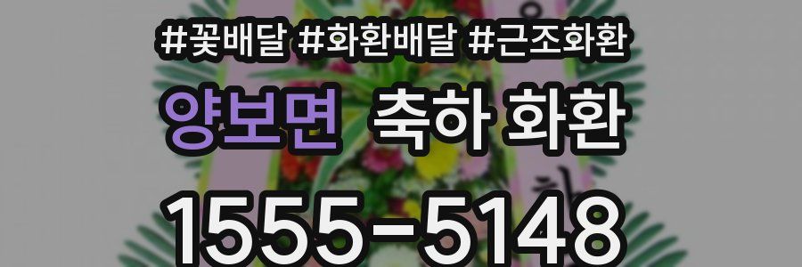 양보면 축하 화환