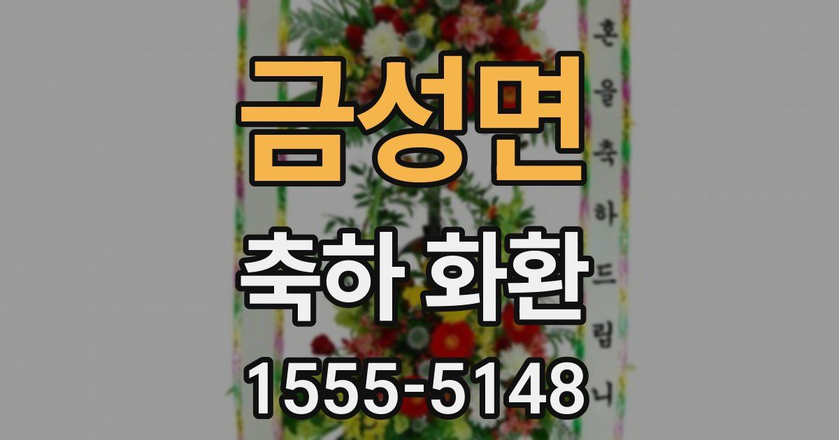 금성면 축하 화환