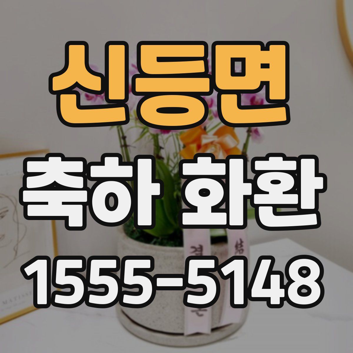 신등면 축하 화환