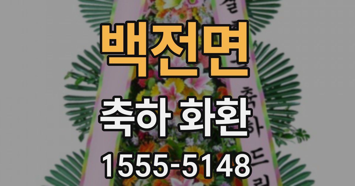 백전면 축하 화환