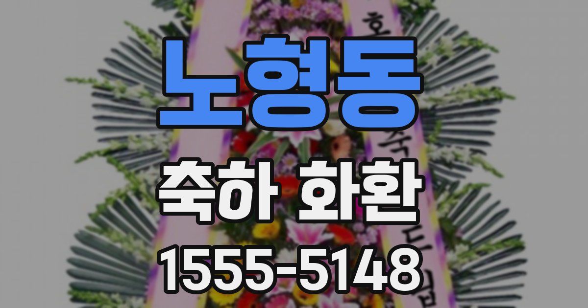 노형동 축하 화환
