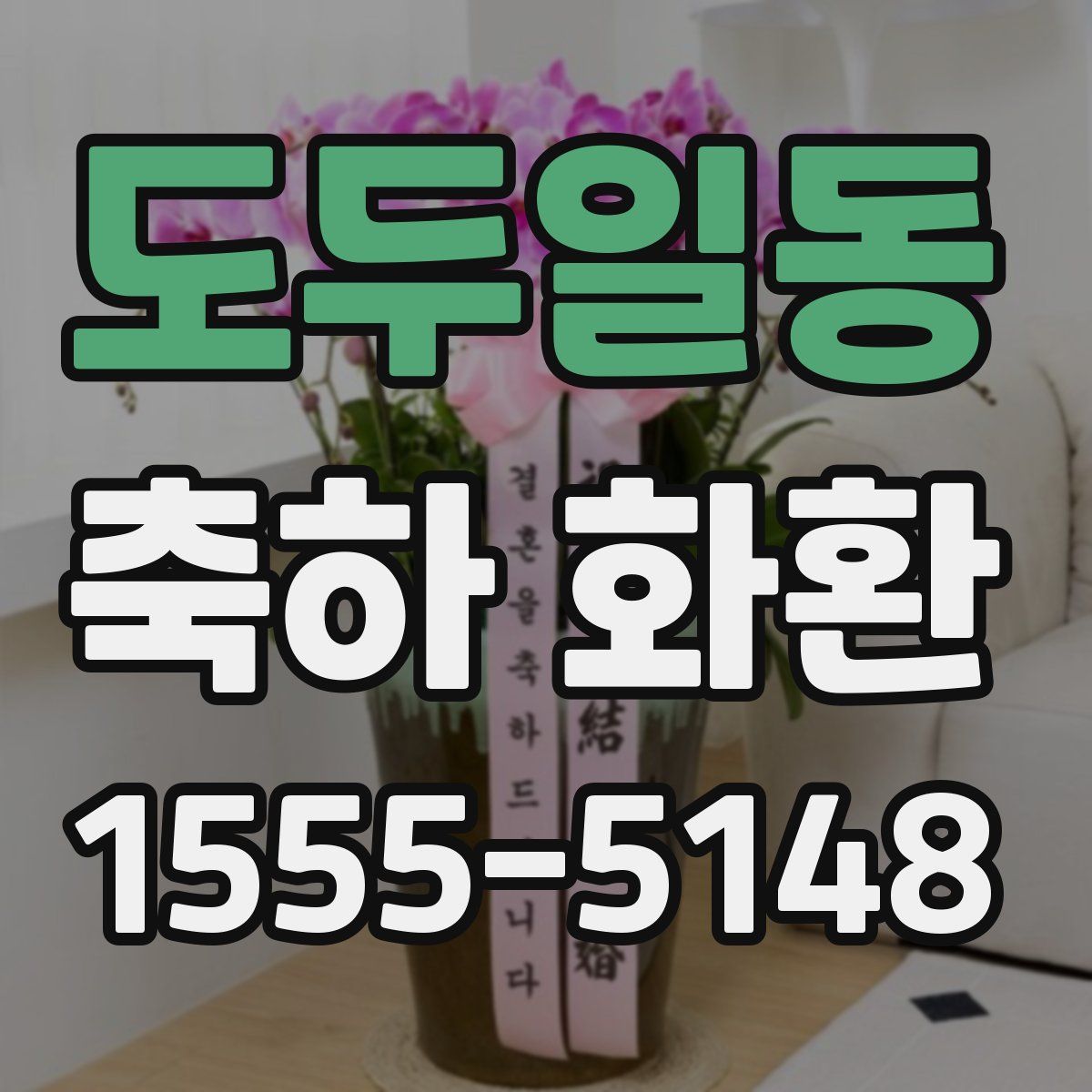 도두일동 축하 화환