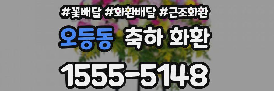 오등동 축하 화환