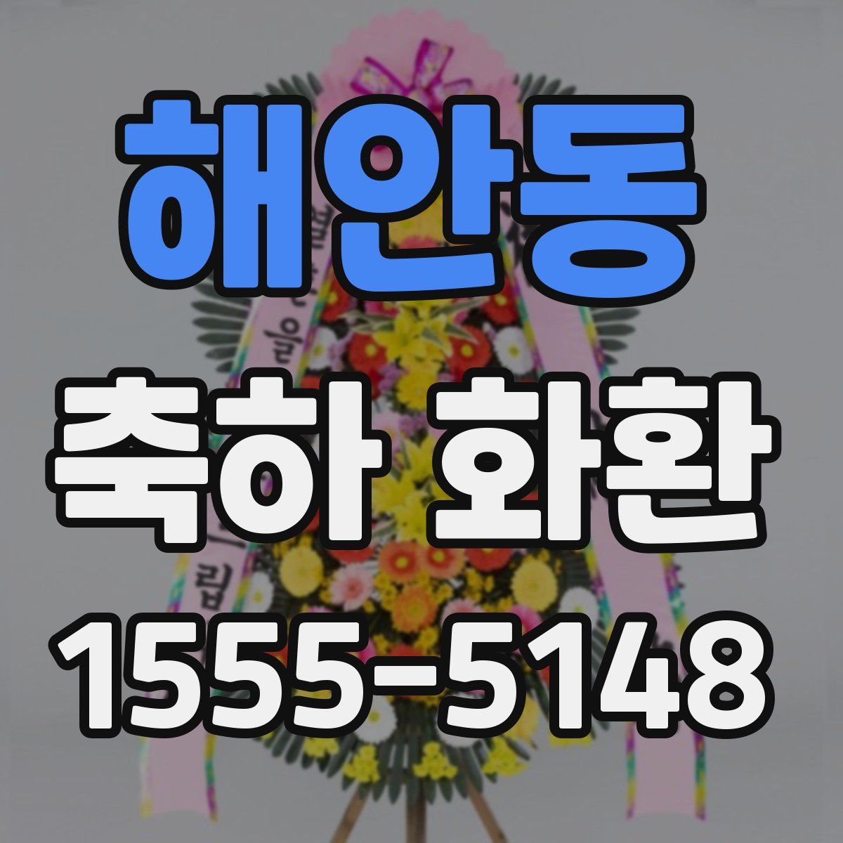 해안동 축하 화환