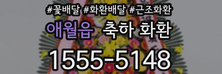 애월읍 축하 화환