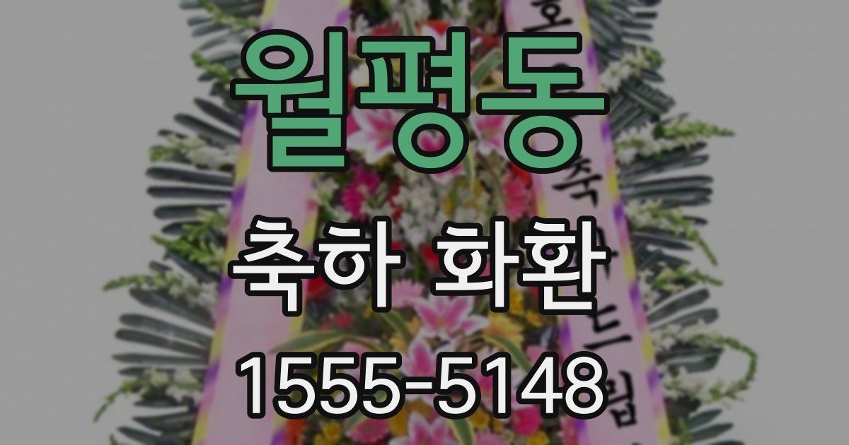 월평동 축하 화환