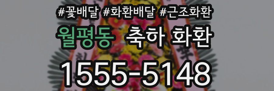 월평동 축하 화환