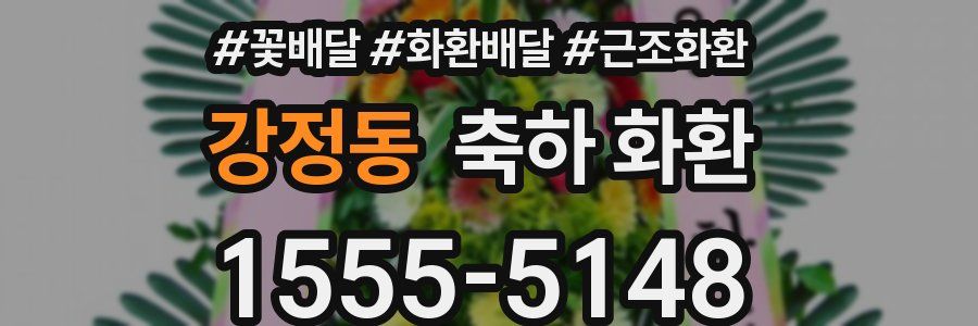 강정동 축하 화환