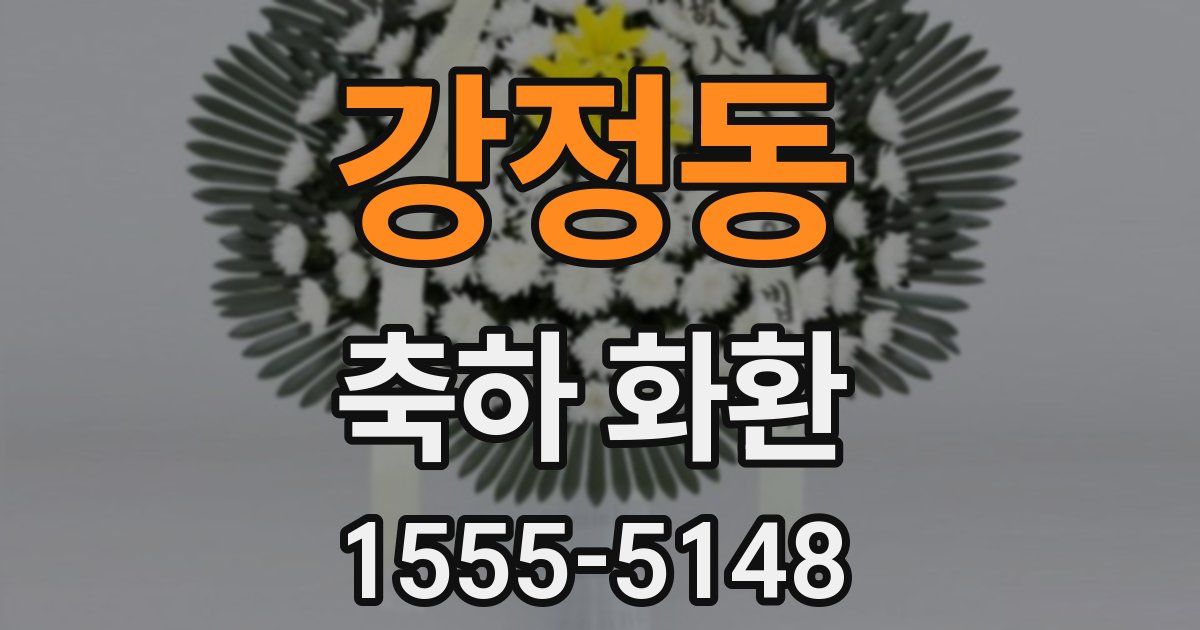 강정동 축하 화환