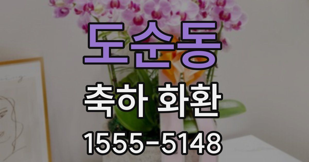 도순동 축하 화환