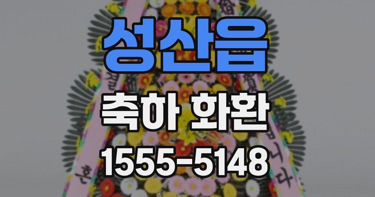 성산읍 축하 화환