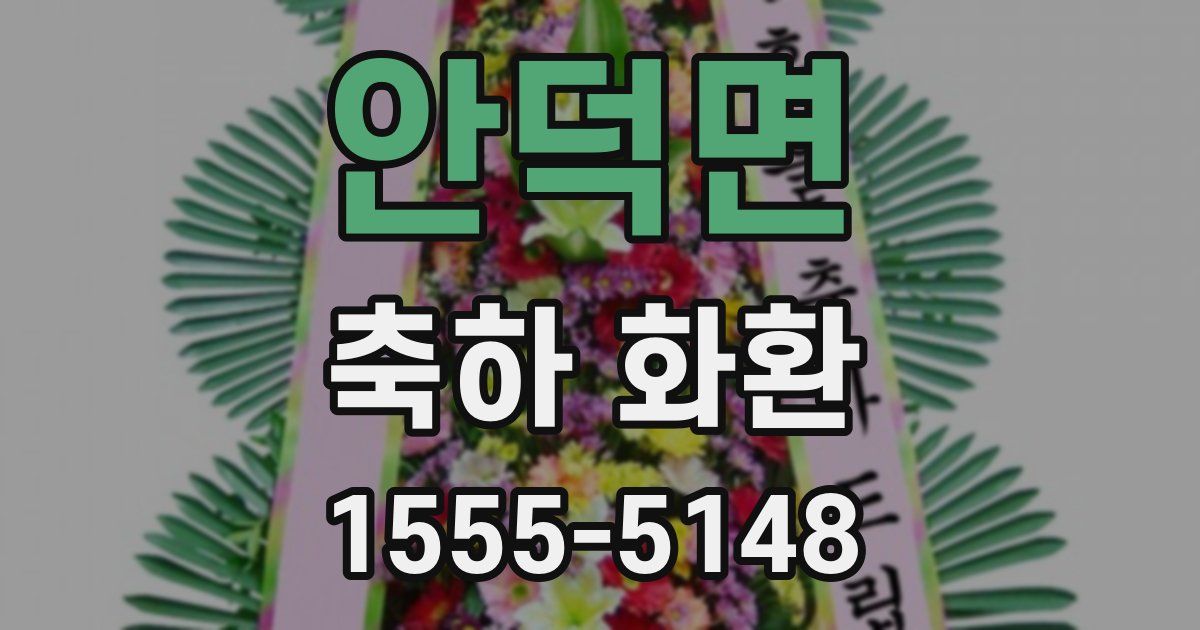 안덕면 축하 화환