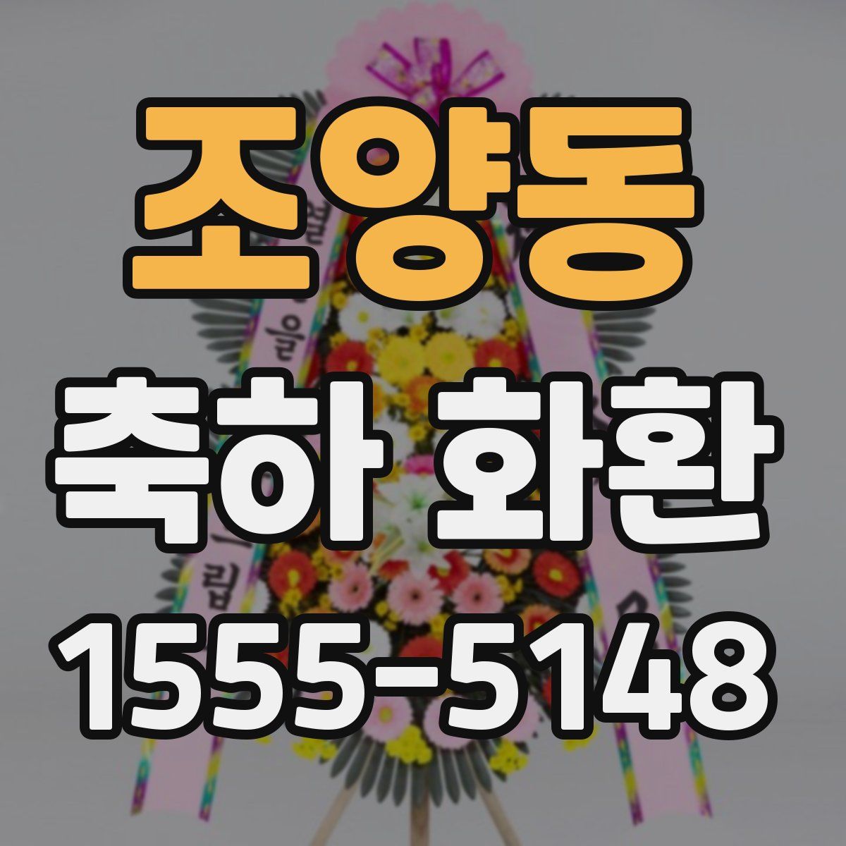 조양동 축하 화환