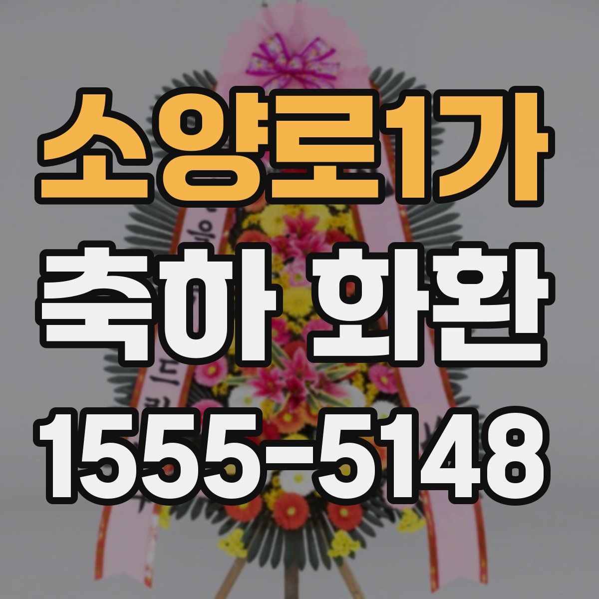 소양로1가 축하 화환