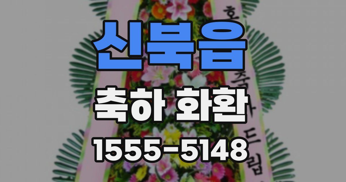 신북읍 축하 화환