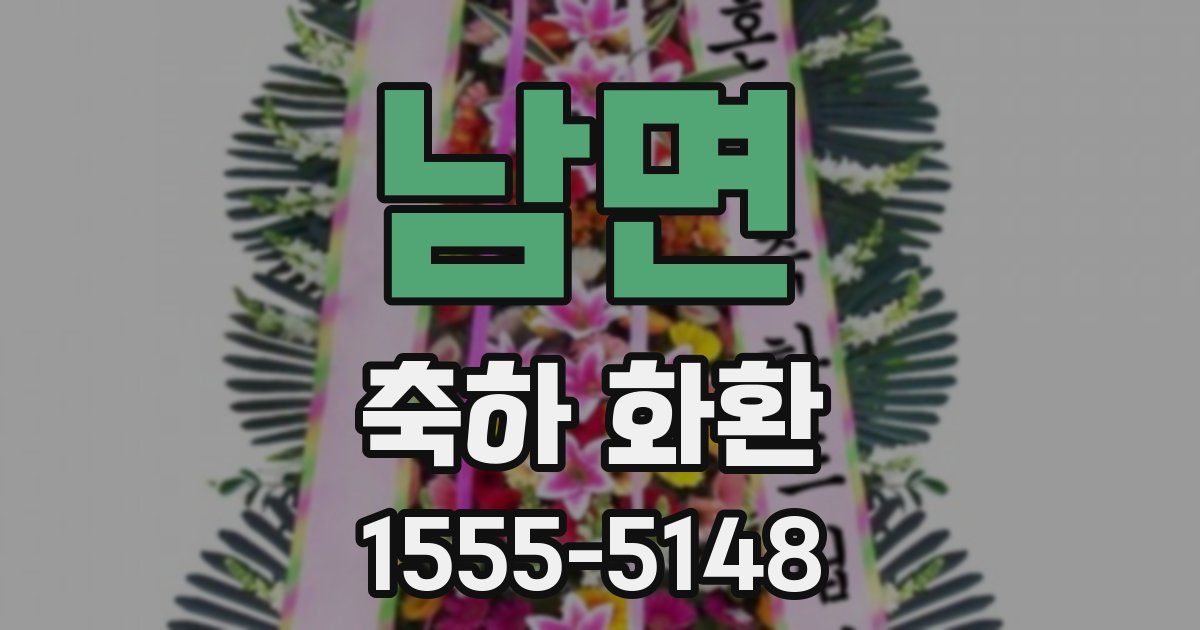 남면 축하 화환