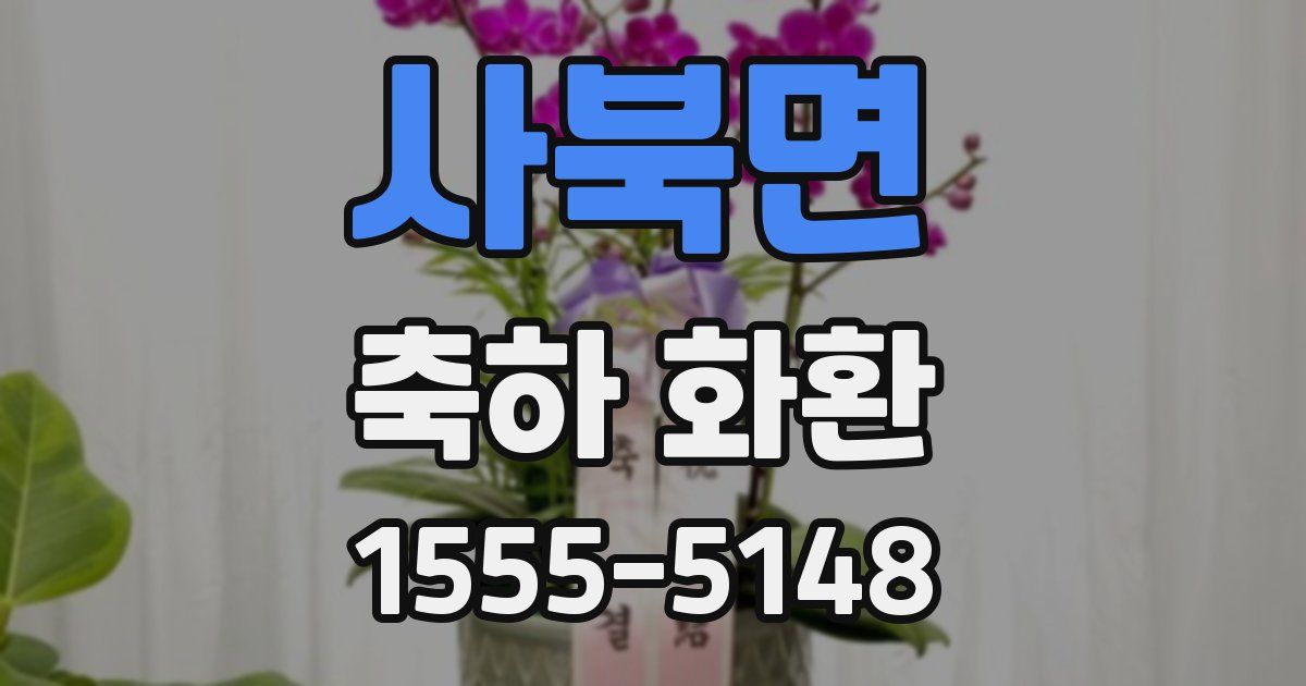 사북면 축하 화환