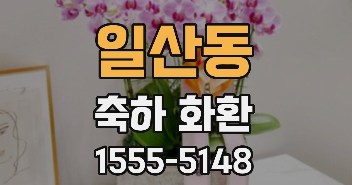 일산동 축하 화환