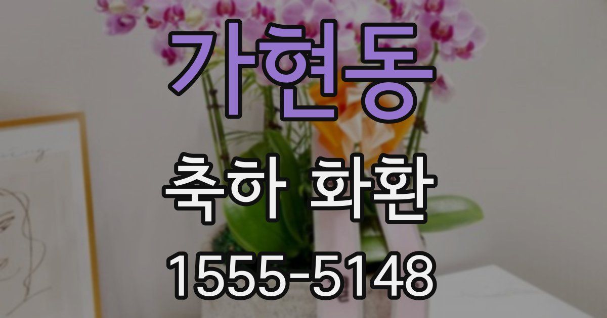 가현동 축하 화환