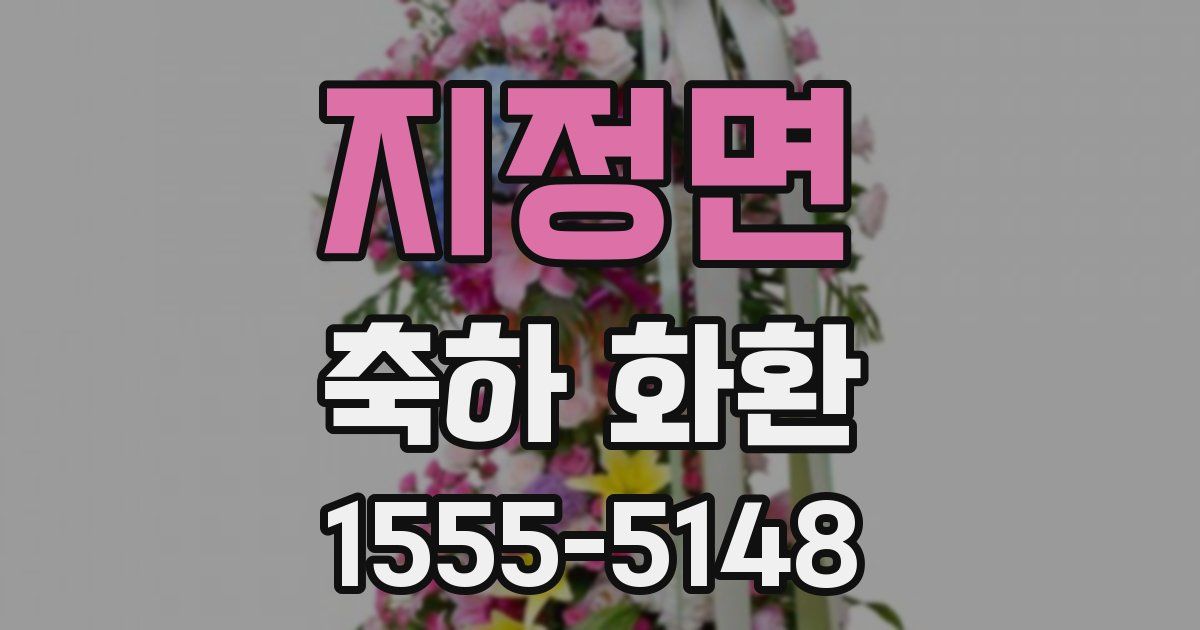 지정면 축하 화환